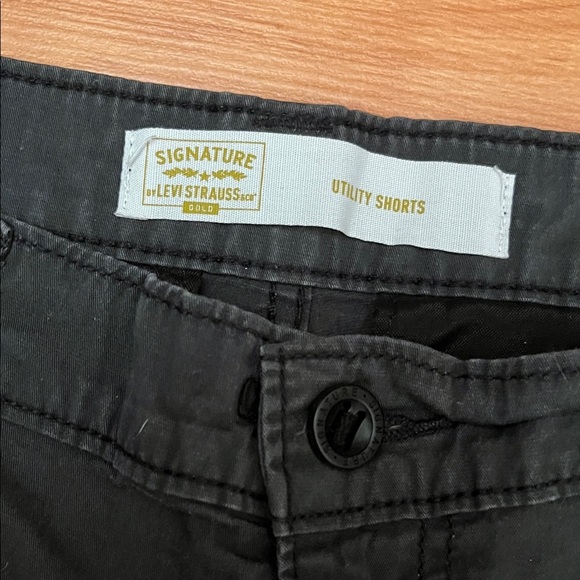 Signature Levis Utility Shorts Black Size 30 - Picture 3 of 5